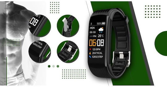 Giewont Gw200-5 Smartwatch Negru Verde 2 Curele