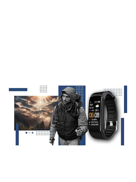Giewont Gw200-6 Smartwatch Negru Bleumarin 2 Curele