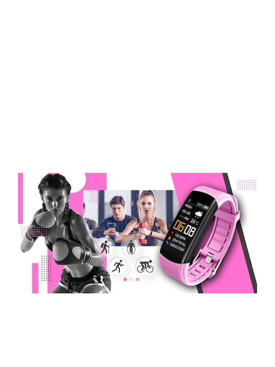 Giewont Gw200-4 Schwarze Pink Smartwatch 2 Armbänder
