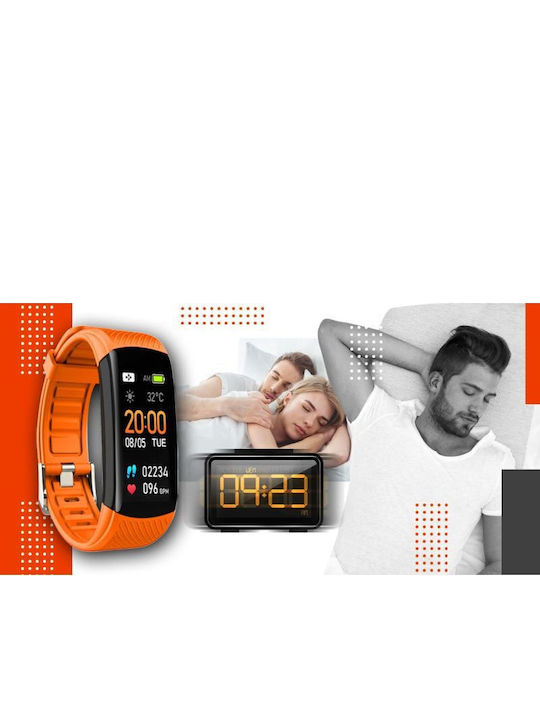 Giewont Gw200-9 Black Orange Smartwatch 2 Straps