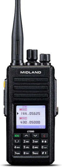 Midland CT990-EBR Ασύρματος Πομποδέκτης UHF/VHF 10W