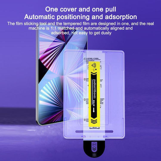 Ipad Air 11 2025 2024 Easy Install Box Dust-free Hd Curved Edge Anti-fingerprint Tempered Glass Tablet Film