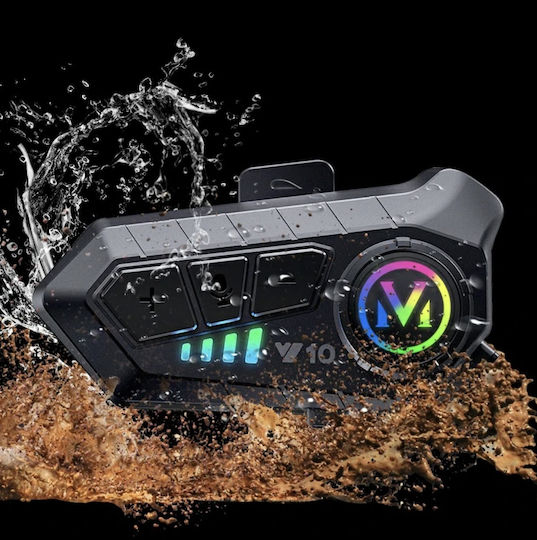 Y10 Single Intercom for Motorcycle Helmet with Bluetooth