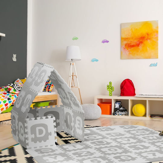 Relaxdays Puzzle De Podea Educațional Pentru Copii Cu Litere 36 Piese