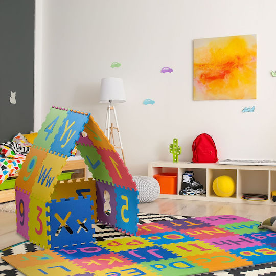 Relaxdays Educational Kids Floor Puzzle with Numbers 36 Pieces