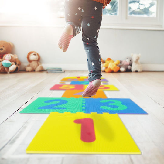 Relaxdays Puzzle De Podea Educațional Pentru Copii Design 11 Piese