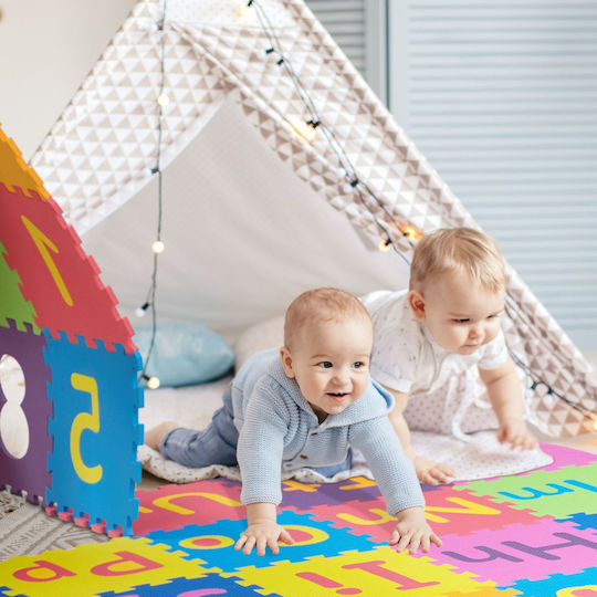 Relaxdays Educational Kids Floor Puzzle with Numbers 36 Pieces