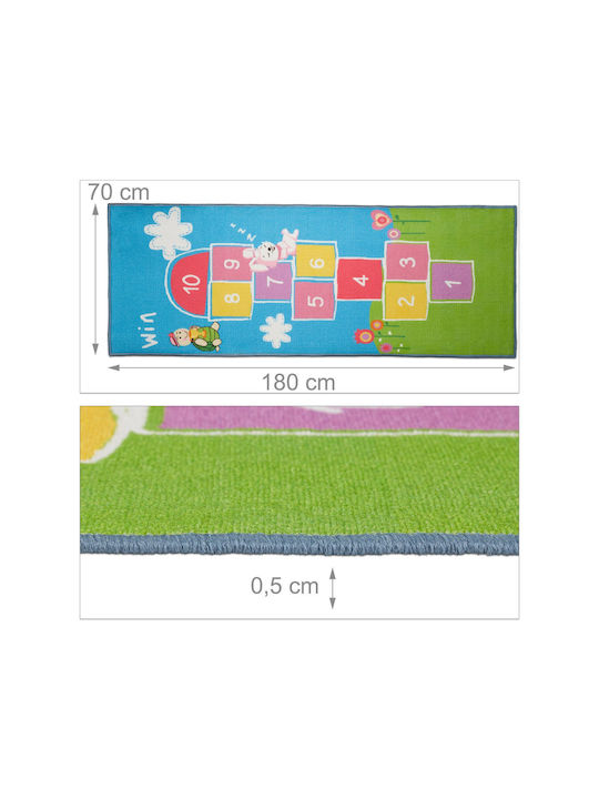 Relaxdays Kids Rug Multicolour 180x70cm