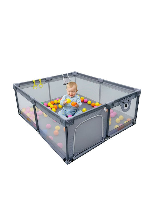 Relaxdays Parc cu Saltea Gri 200x65cm