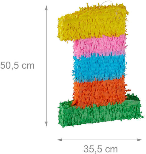 Pinata De Ziua De Naștere Relaxdays Multicolor 50.5x35.5x7.5cm 0-9