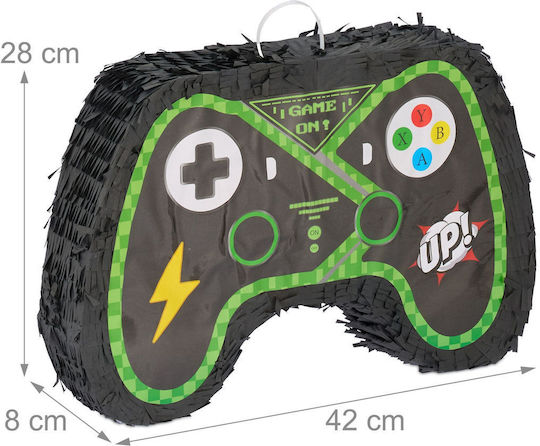 Relaxdays Pinata Controller Set Dunkes Grün Schwarz 28x8x42 cm