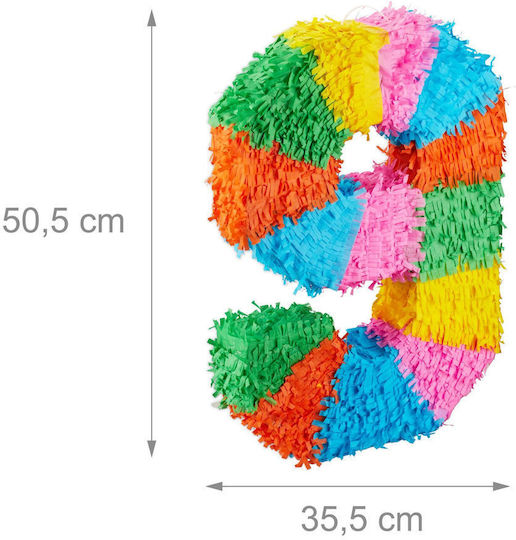 Pinata De Ziua De Naștere Relaxdays Multicolor 50.5x35.5x7.5cm 0-9