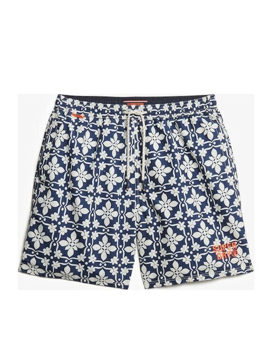D3 Ovin Ανδρικό Μαγιό Σορτς Tile Print με Σχέδια