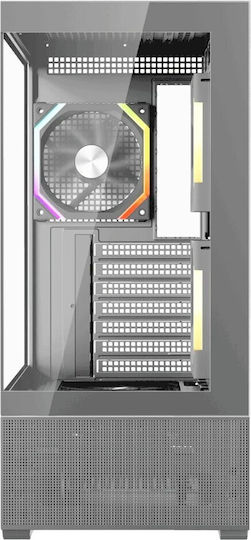 1STPLAYER CV7-BK-2FAR-2FH7R-1FH7 Gaming Midi Tower Κουτί Υπολογιστή με Πλαϊνό Παράθυρο Μαύρο