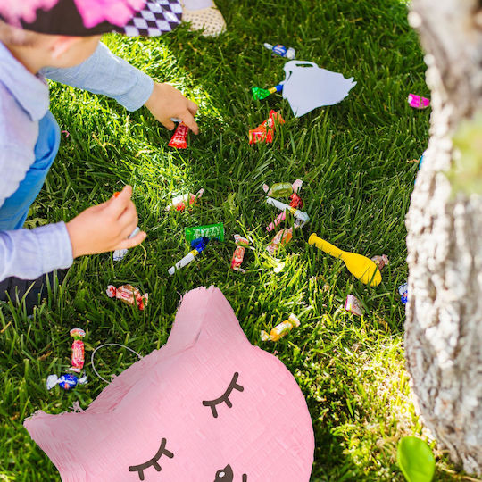 Cat Pinata Relaxdays Rosa 34x37x9cm Set Stock Maske
