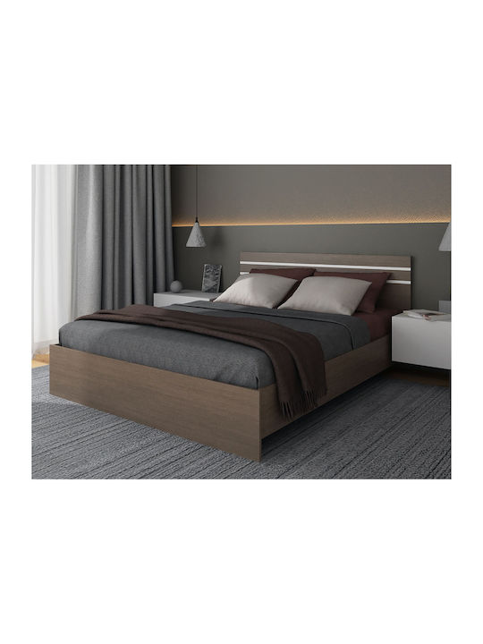 Κρεβάτι Ημίδιπλο Ξύλινο Riley Wenge120x200