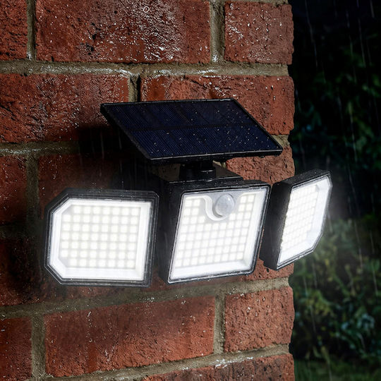 Lampa Solară de Perete 5W 500lm cu Senzor de Mișcare și Telecomandă IP65 26.5x12x12cm