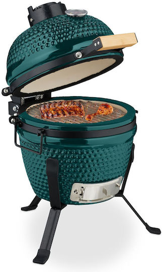 Relaxdays Grătar cu Cărbune Kamado cu Capac