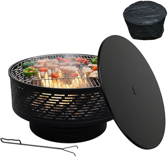 Relaxdays Stainless Steel Charcoal Grill