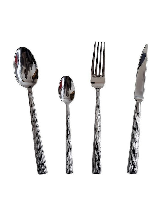 Galifas Galifas Stainless Steel Silver Cutlery Set 72 Pieces with Suitcase