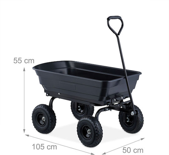 Relaxdays Sistem pentru Transport / Ridicare a Sarcinilor în Culoare Neagră