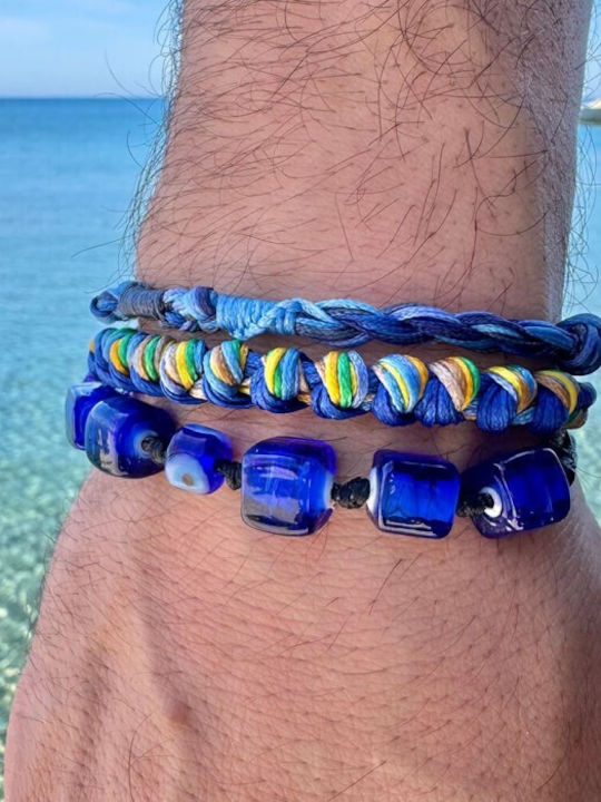 Irmelia Armbänder Infinity Colors Gelbe Blaue Schattierungen
