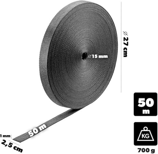 Kadax Tree Tying Tape 25 Mm X 50 M Black