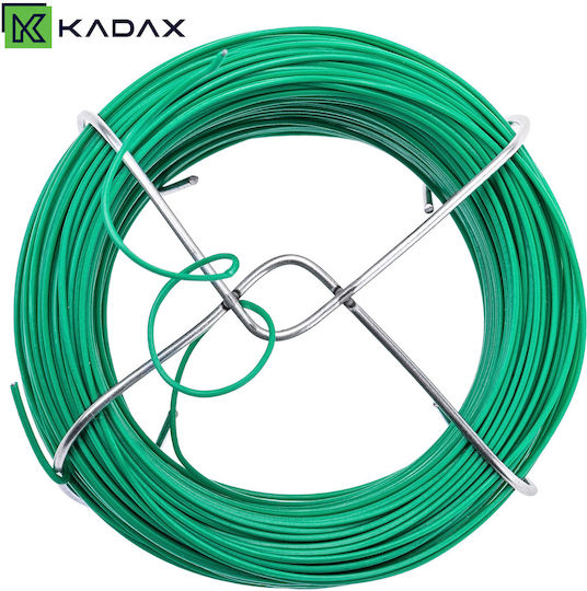 Kadax Тел За Садене На Растения С PVC Покритие Зелен 50 М 2 Бройки