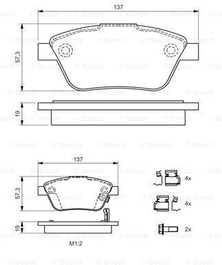 Bosch Brake Pad Set Disc Brake 0 986 494 157