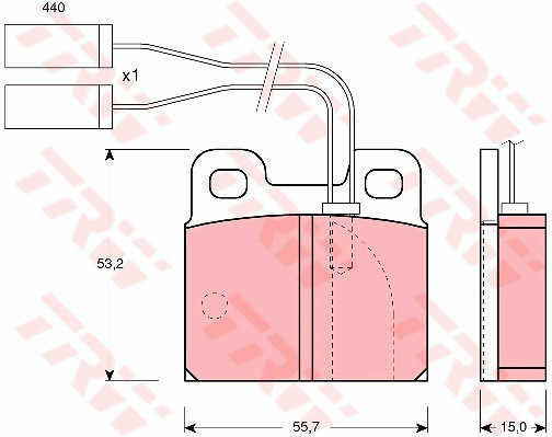 Trw Gdb363 Brake Pad Set Disc Brake