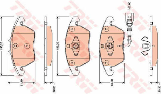 TRW GDB1807 Bremsbelag Set Scheibenbremse