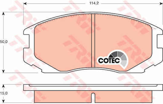 Trw Gdb3046 Brake Pad Set Disc Brake
