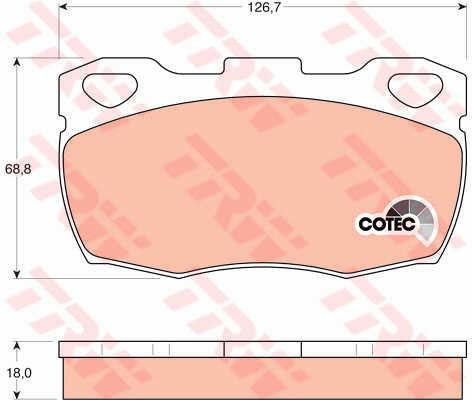 Trw Gdb395 Brake Pad Set Disc Brake
