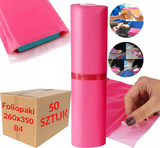 Pink Courier Bags B4 260x350mm 50 Pcs