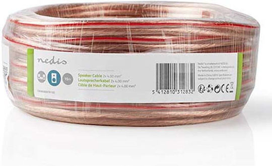 Nedis Cable 6.3mm male - 6.3mm male 15m Διάφανο CAGW4000TR150