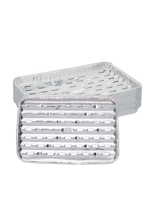 Relaxdays Aluminum Grill Trays Set 25
