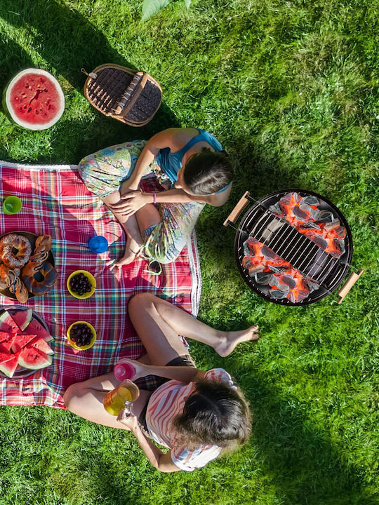 Сет 2 Прибора За Грил Relaxdays Кошници За Въглища Стомана Лесни За Почистване