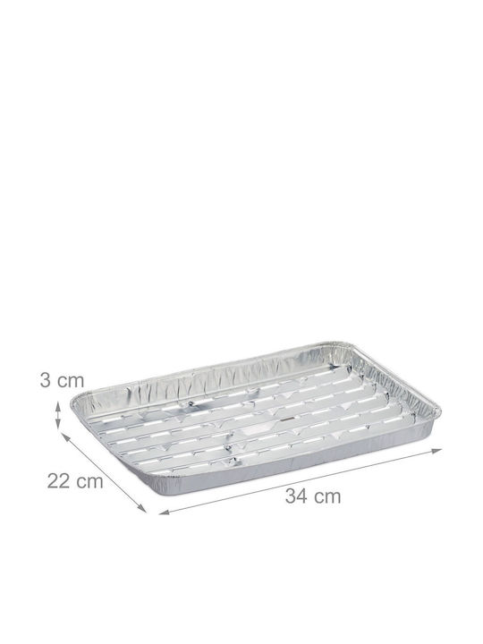 Relaxdays Aluminum Grill Trays Set 25