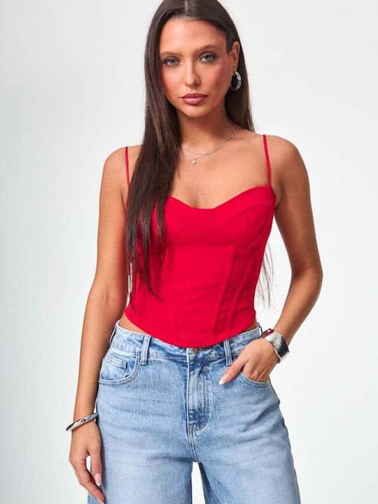 Γυναικείο Crop Top Κοκκινο