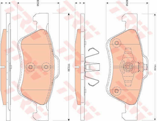 Trw Gdb1752 Brake Pad Set Disc Brake