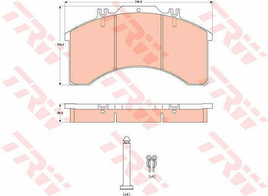 Trw Gdb5022 Brake Pad Set Disc Brake
