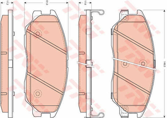 Trw Gdb3412 Brake Pad Set Disc Brake