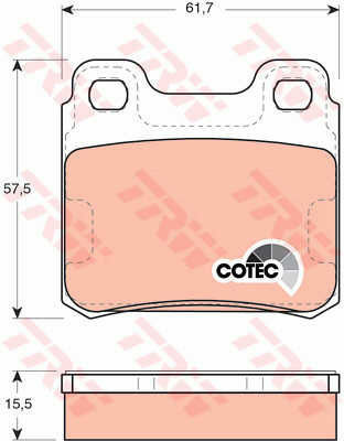 Trw Gdb952 Brake Pad Set Disc Brake