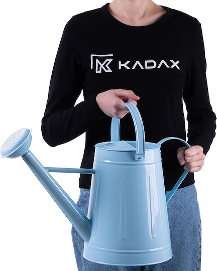 Kadax Метална Градинска Поливателна Каничка 8л Светлосиня