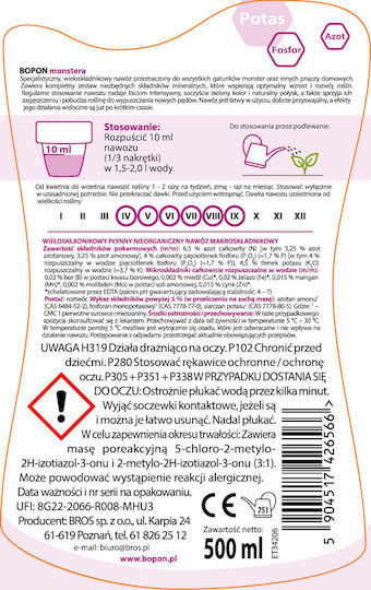 Bopon Liquid Fertilizer Monstera 500ml