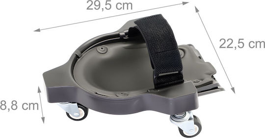Relaxdays Sicherheits-Knieschoner Innen Gel Schwarz 9x29,5x22 cm