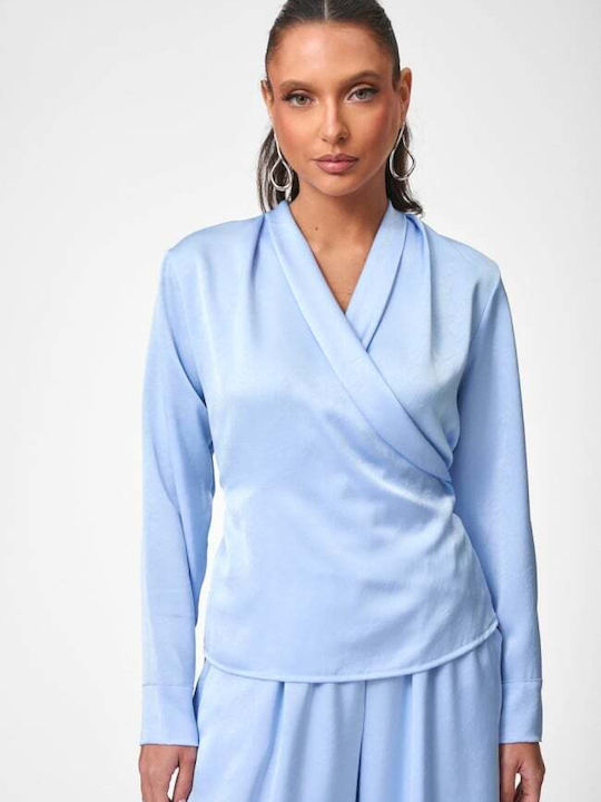 Women's Light Blue Set with Trousers