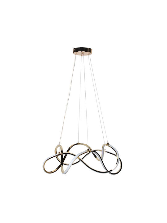 Keskor Ceiling Light Gold LED 60x60x18cm