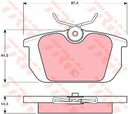 Trw Gdb466 Brake Pad Set Disc Brake