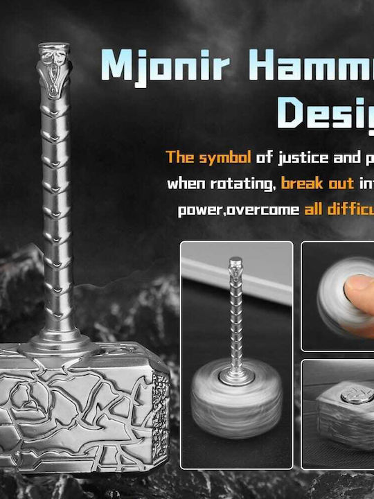 Fidget Spinner Keychain 2 In 1 – Hammer & Shield Superhero A43645
